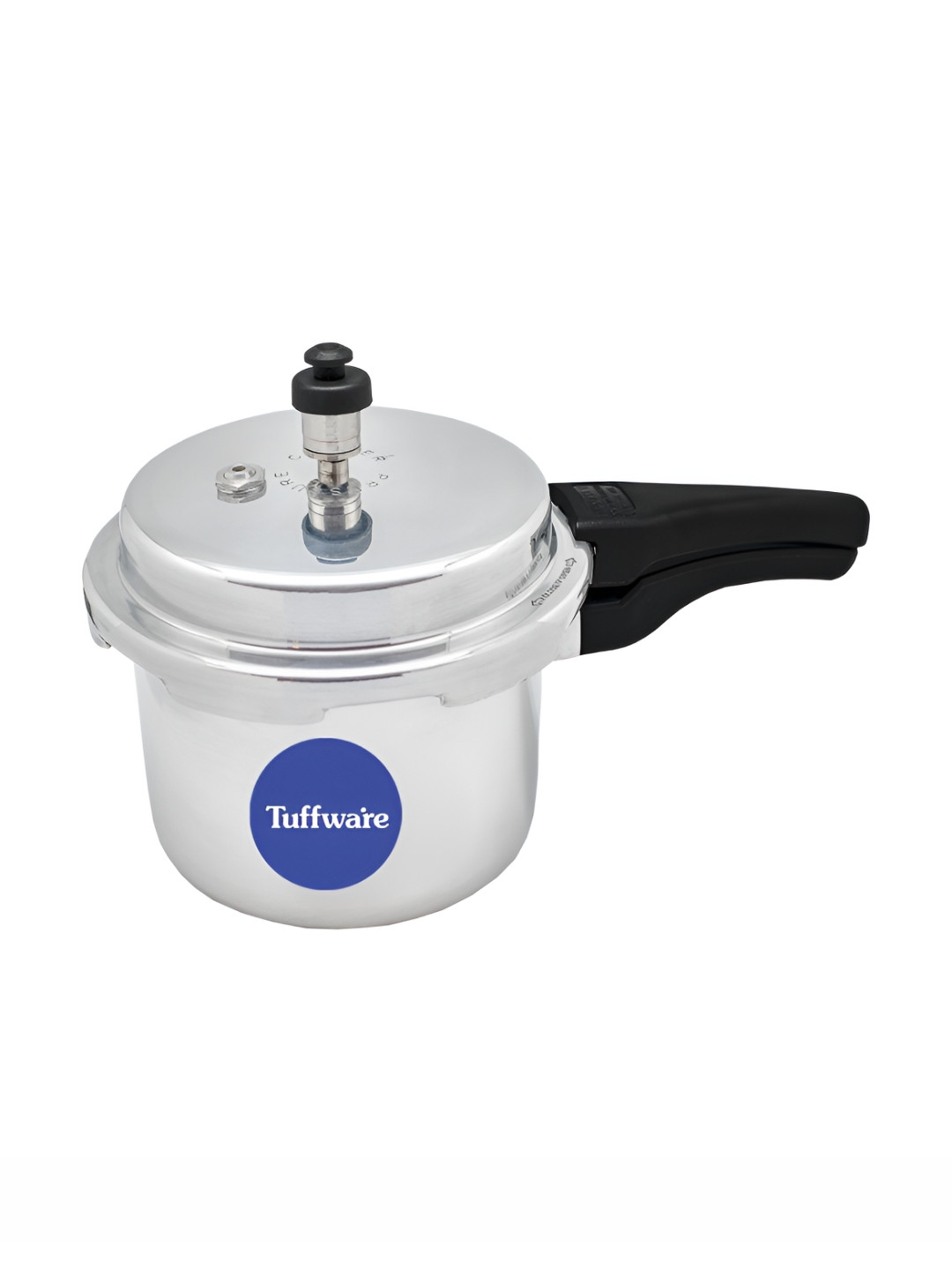 TUFFWAIRE Silver Aluminium Dishwasher Safe Induction Outer Lid Hard Anodized Pressure Cooker-9 L