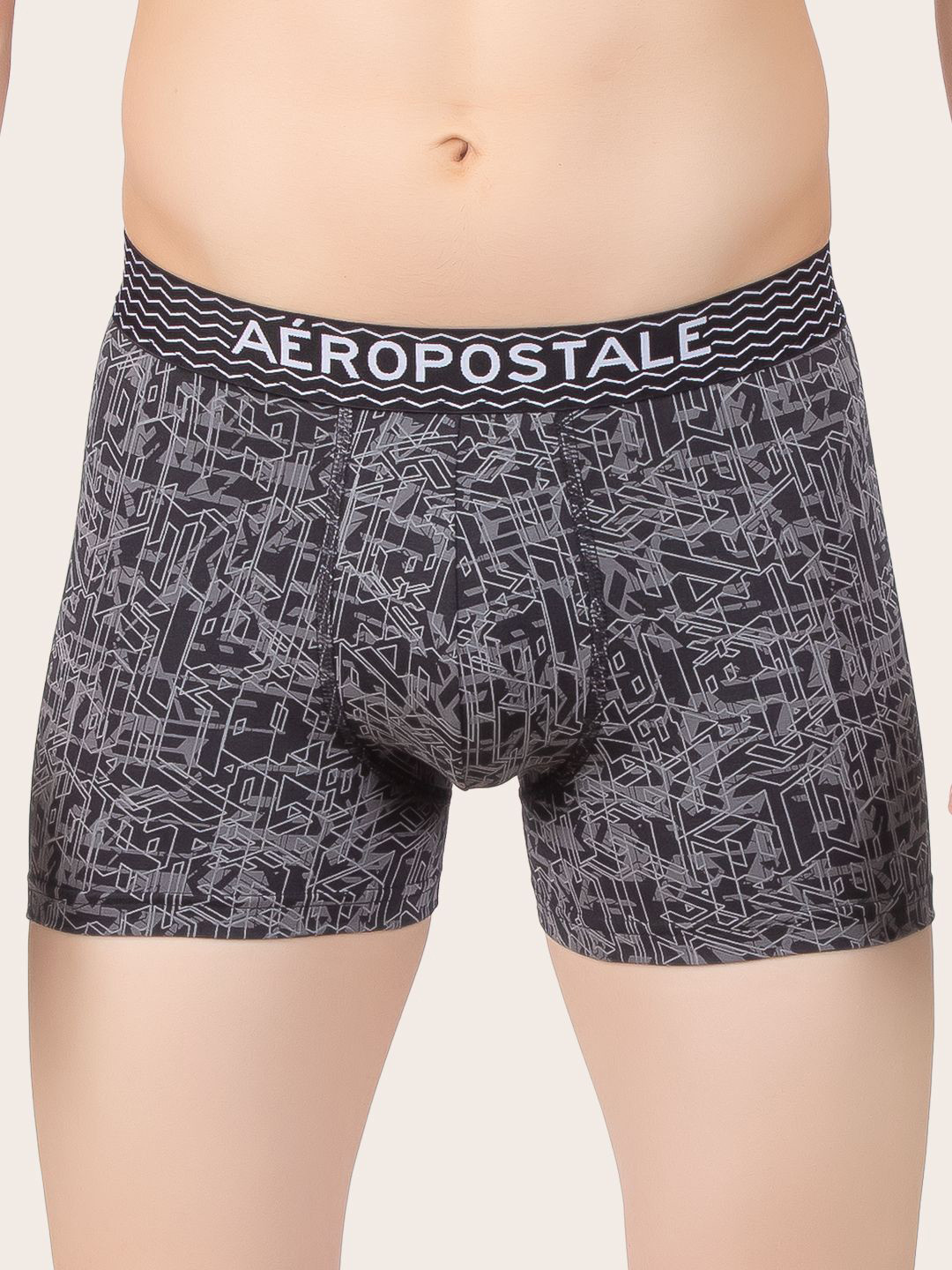 Aeropostale Printed Mid-Rise Short Trunk LJATRK01-BLBL