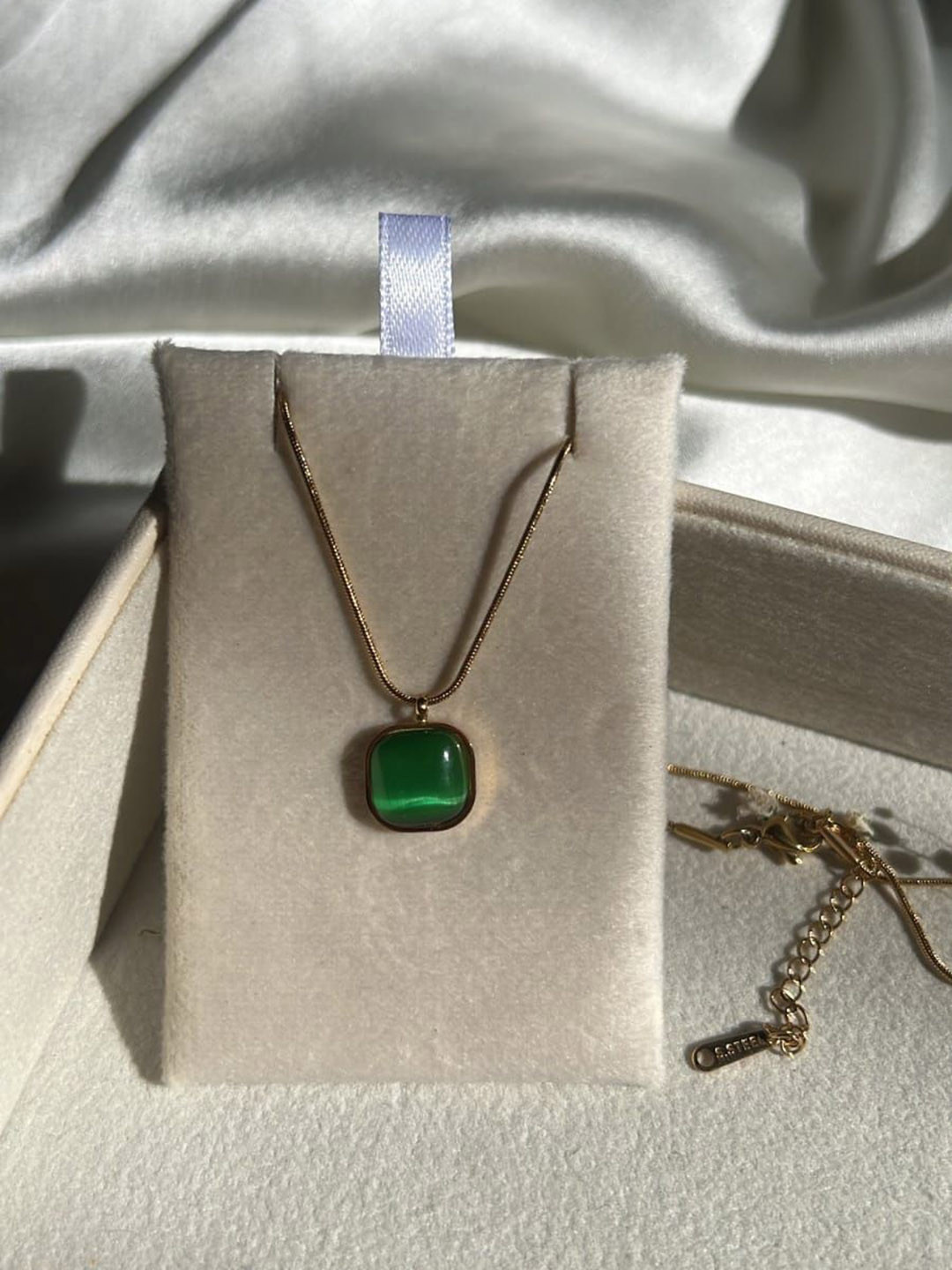 spyronix real treasure Gold-Plated Square Pendants with Chains