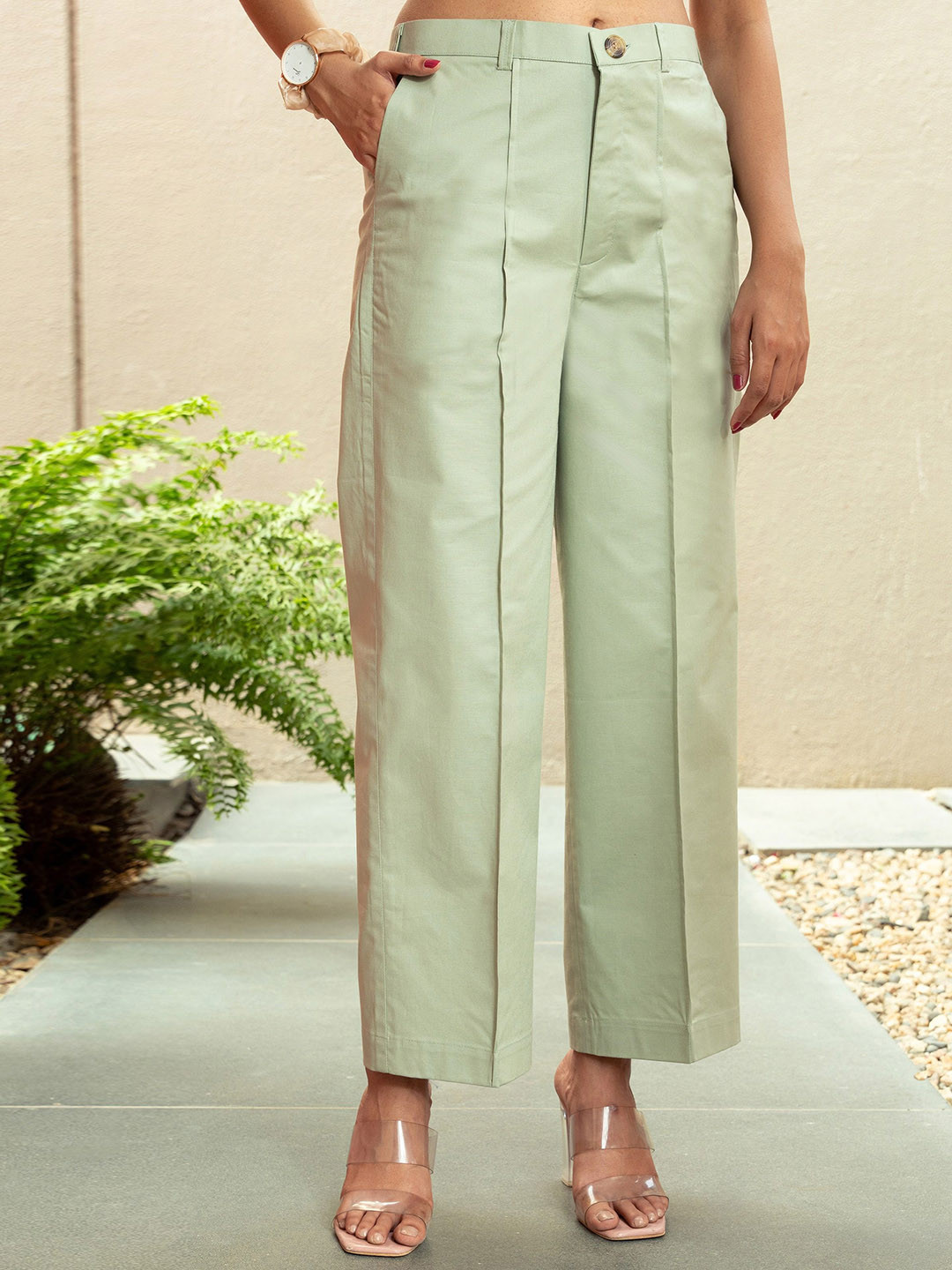 GULABOSITABO Women Relaxed Easy Wash Trousers