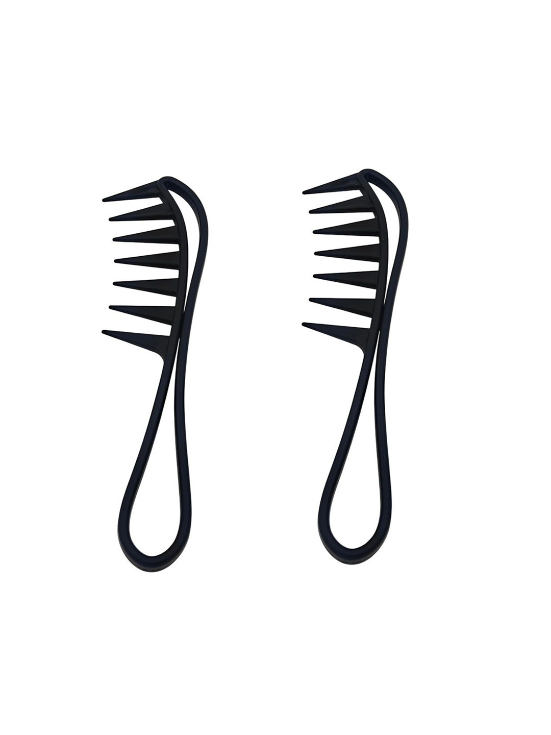 Utkarsh Set Of 2 Wide Spacing Teeth Barber Comb With Fine Tooth For Cutting & Hair Styling