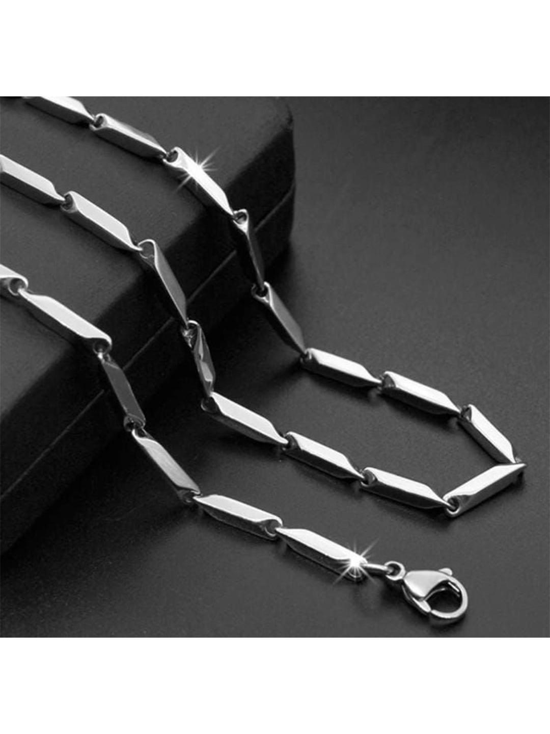 spyronix real treasure Men Silver-Plated Chain