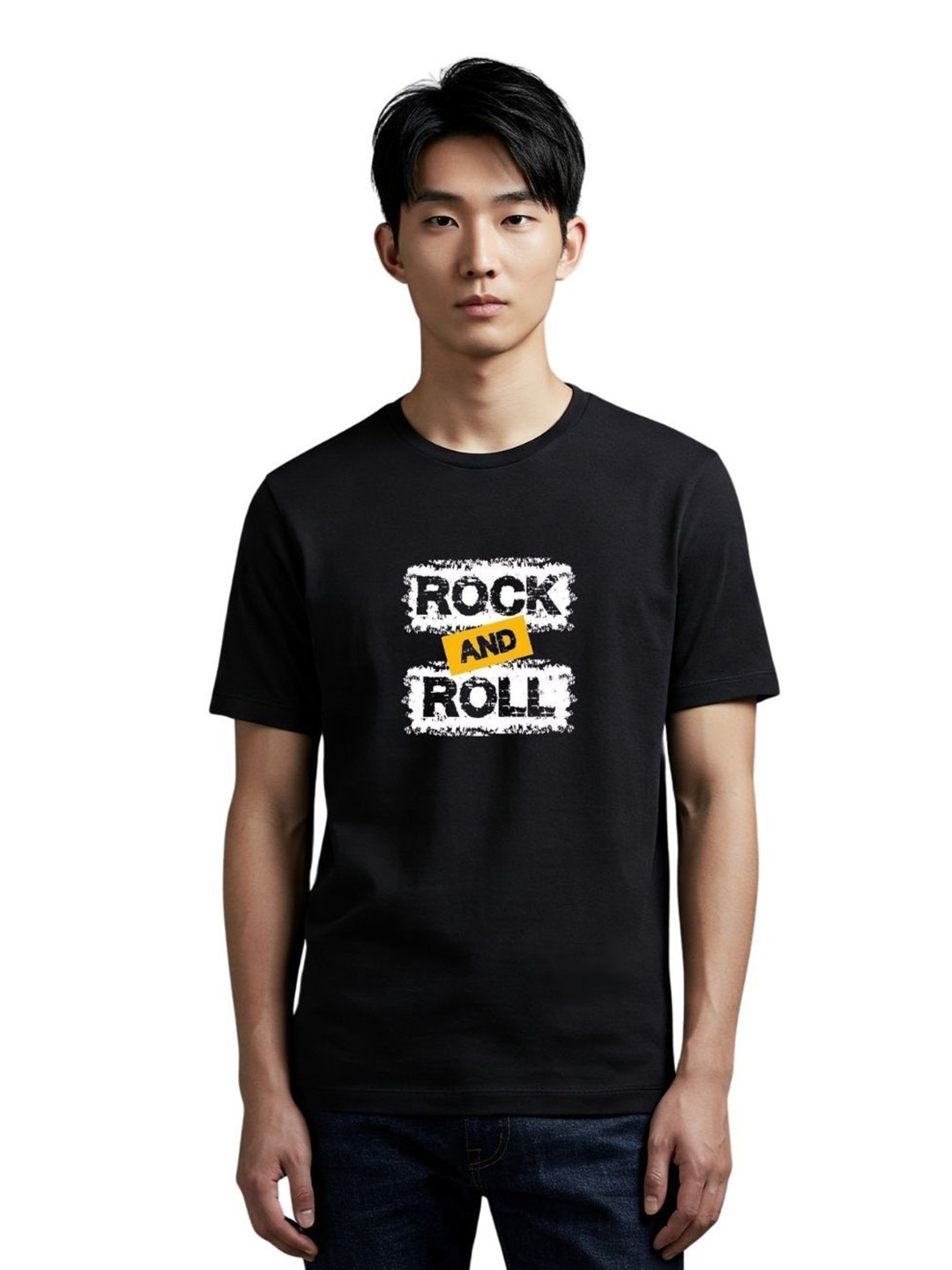 PULP Rock And Roll Typography Printed Pure Cotton T-Shirt