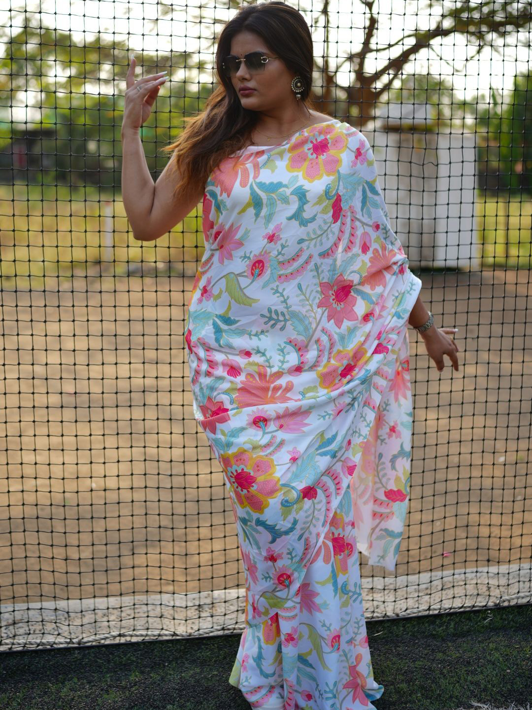 arunima weaves Modal Silk Ready to Wear Saree