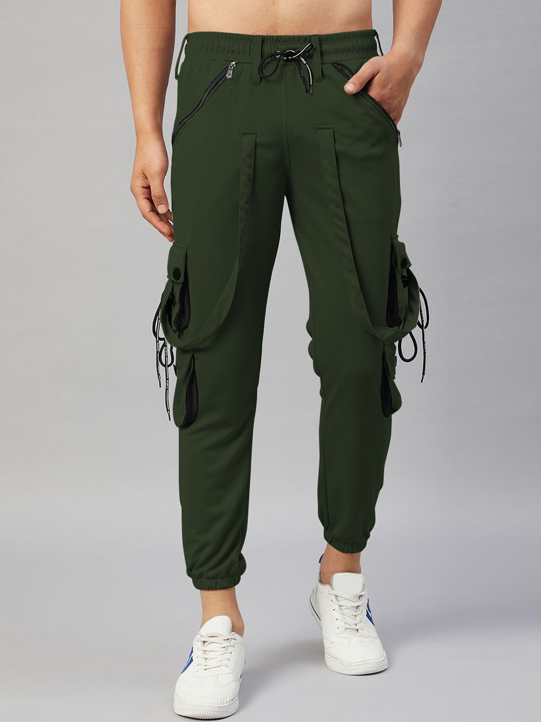CHROME & CORAL Men Slim Fit  Joggers