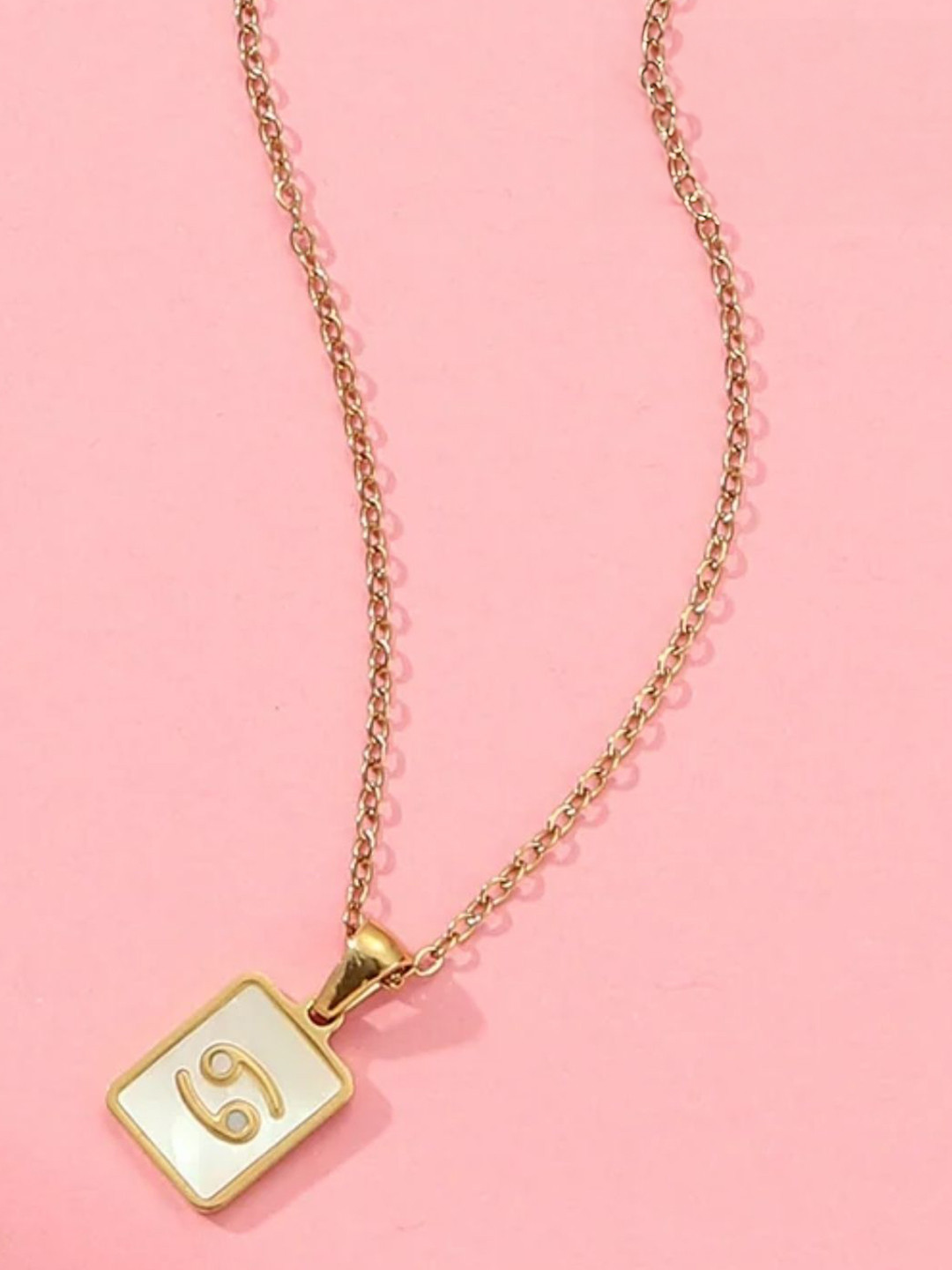 SALTY Pack of 2 Women Sign of the Stars Zodiac Necklace - Cancer