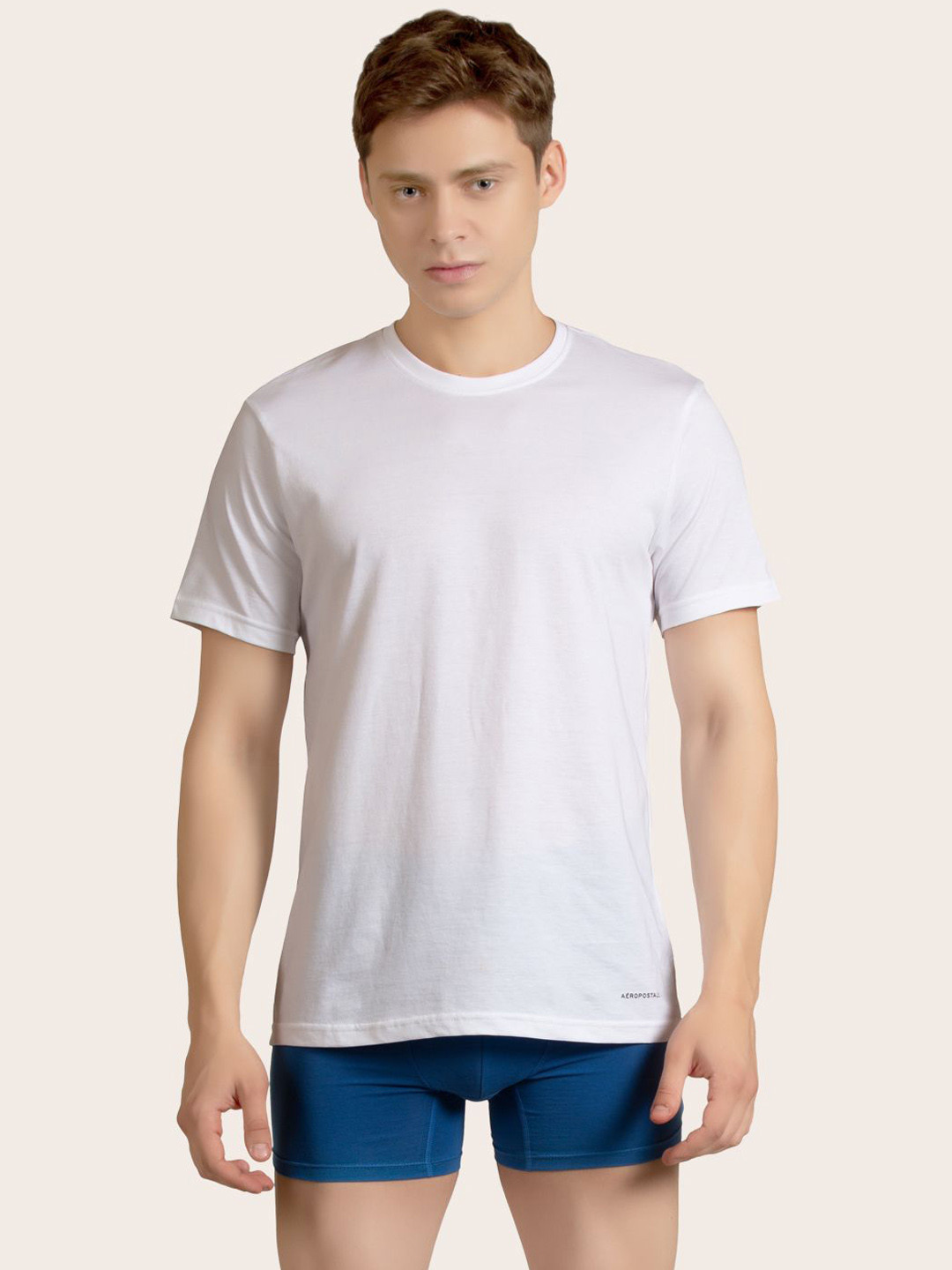 Aeropostale Cotton Round Neck Lounge T-Shirt