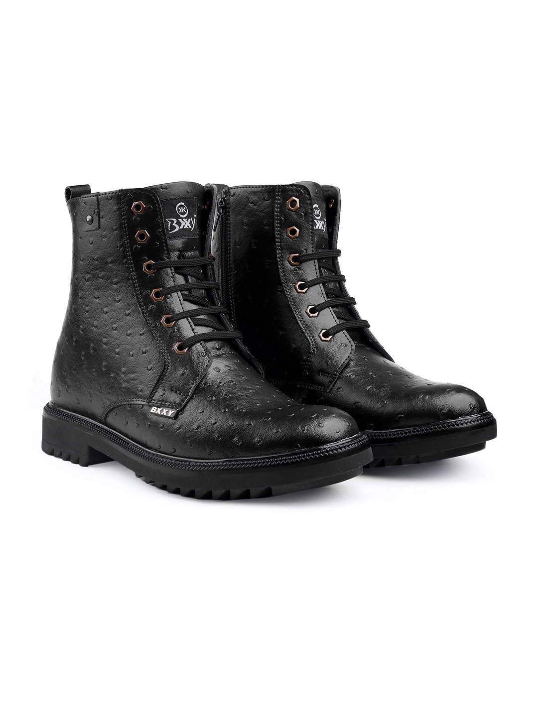 Bxxy Height Increasing Ankle Length Lace Up Boots