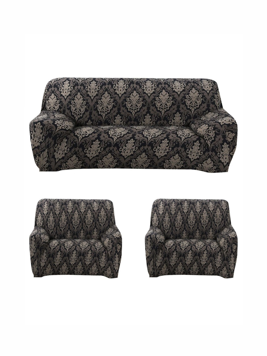 HOUSE OF QUIRK 3+1+1 Seater Stretchable Sofa Slipcover