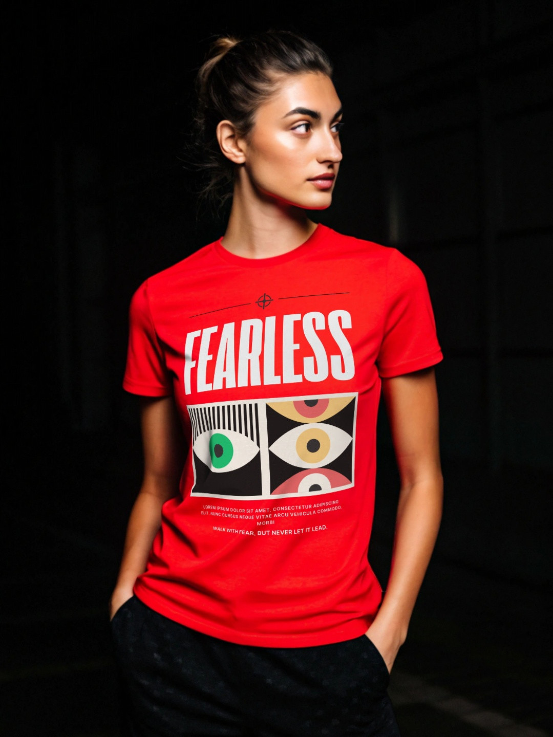 DressBerry Graphics Printed Round Neck Slim Fit T-shirt