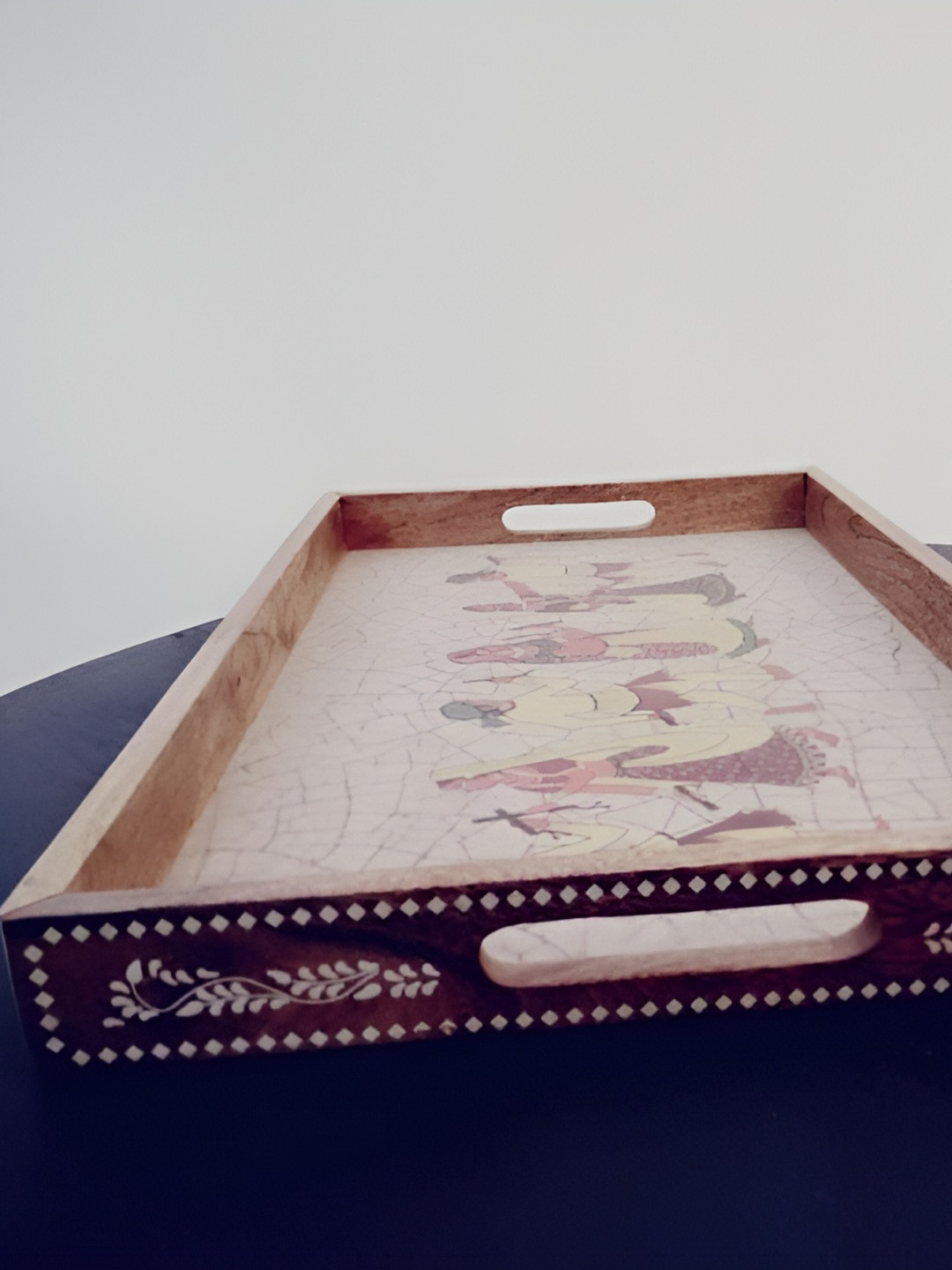 House Of Accents Brown 2025 Wood 1 Pieces Easy to Clean Serving Tray