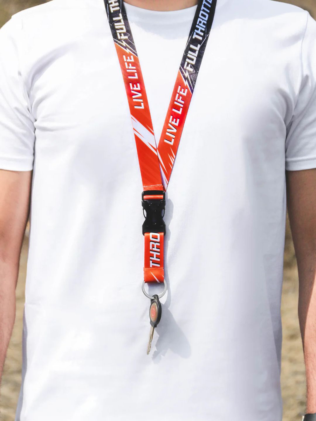 WANDERLOOMS Printed Full Throttle Lanyard Key Chain