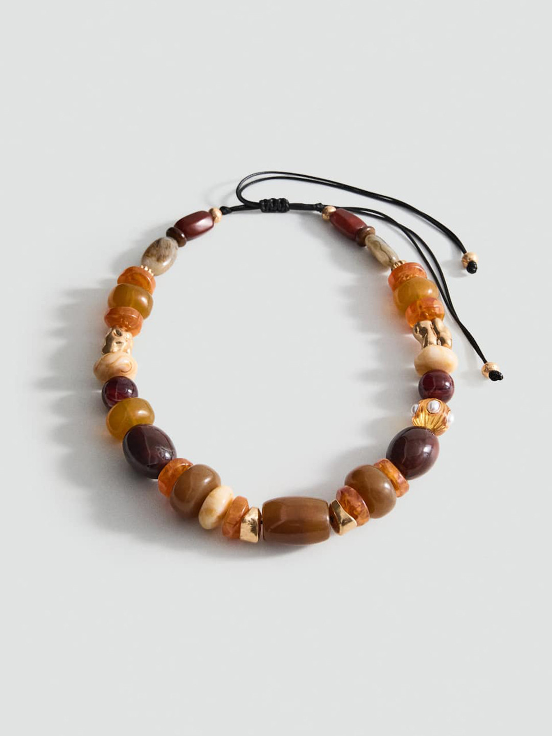 MANGO Statement Beaded Necklace
