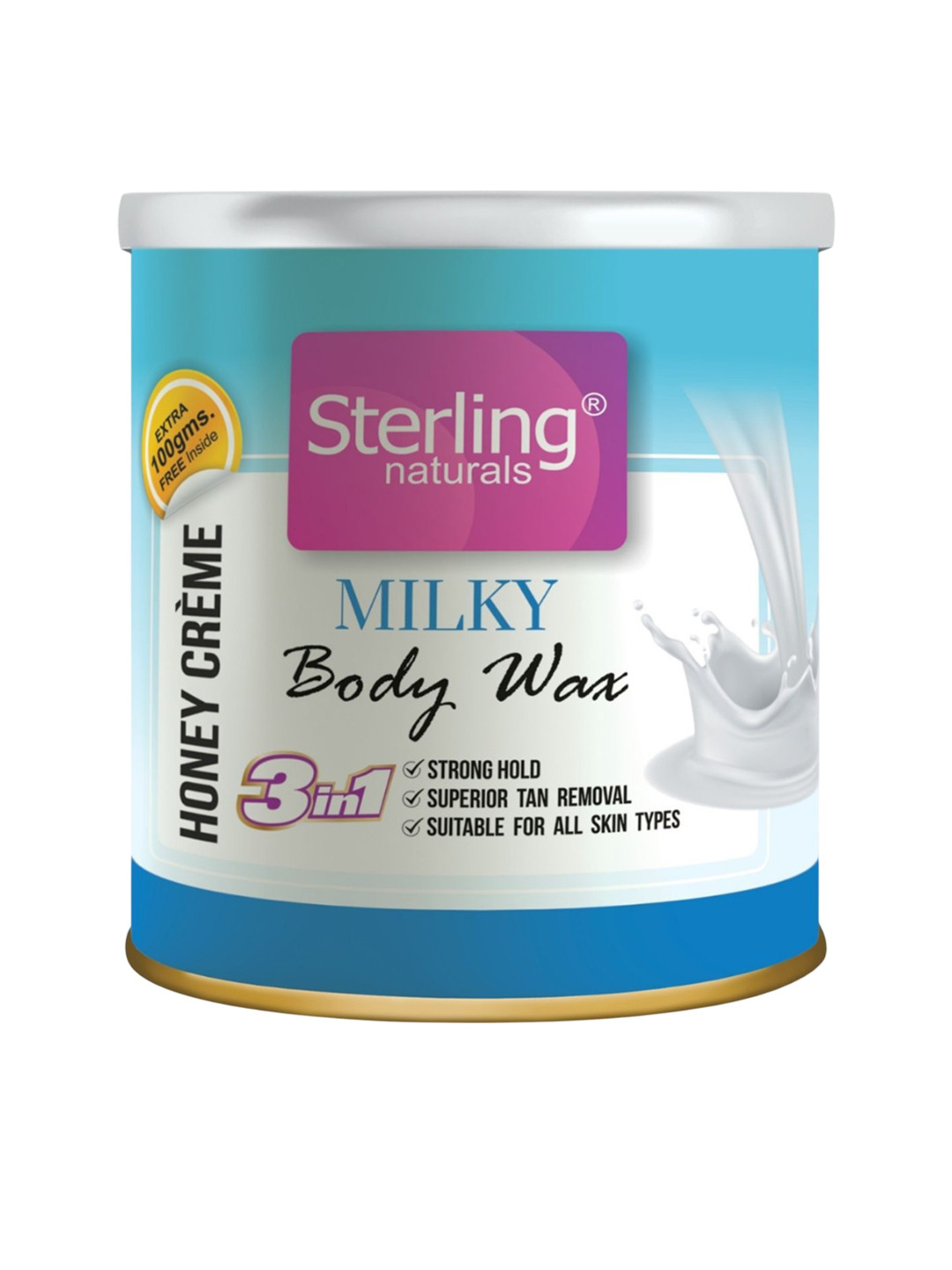 Sterling Naturals Women Wax Smooth & Less Painful Hair Removal D Tan Formula 700g