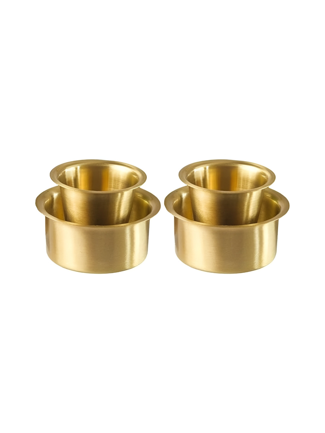 VPSK Gold-Toned 2 Piece Solid Tea Set
