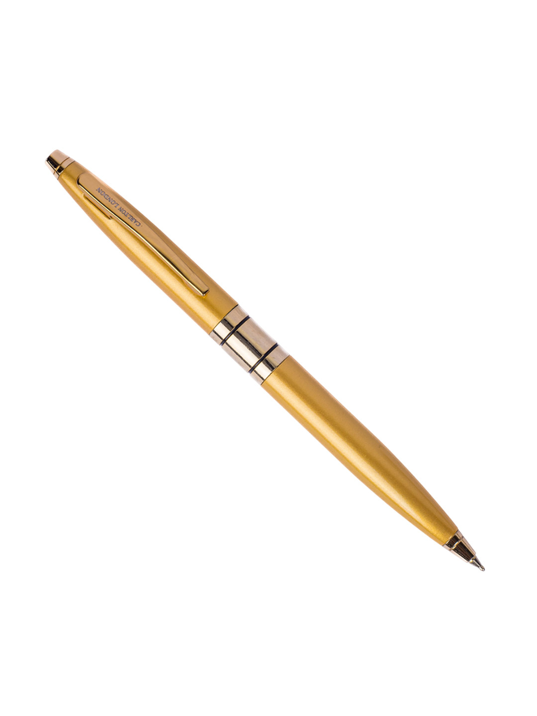 Carlton London Yellow Metallic Finish with Dual Ring Pens