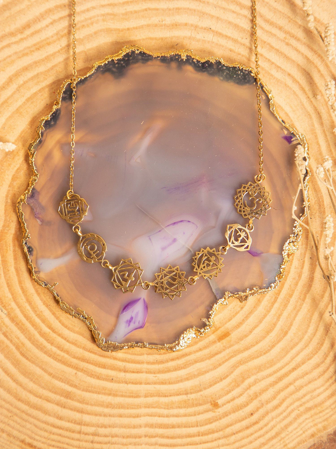 Soul Works Brass Necklace with free Brasso polishing Liquid