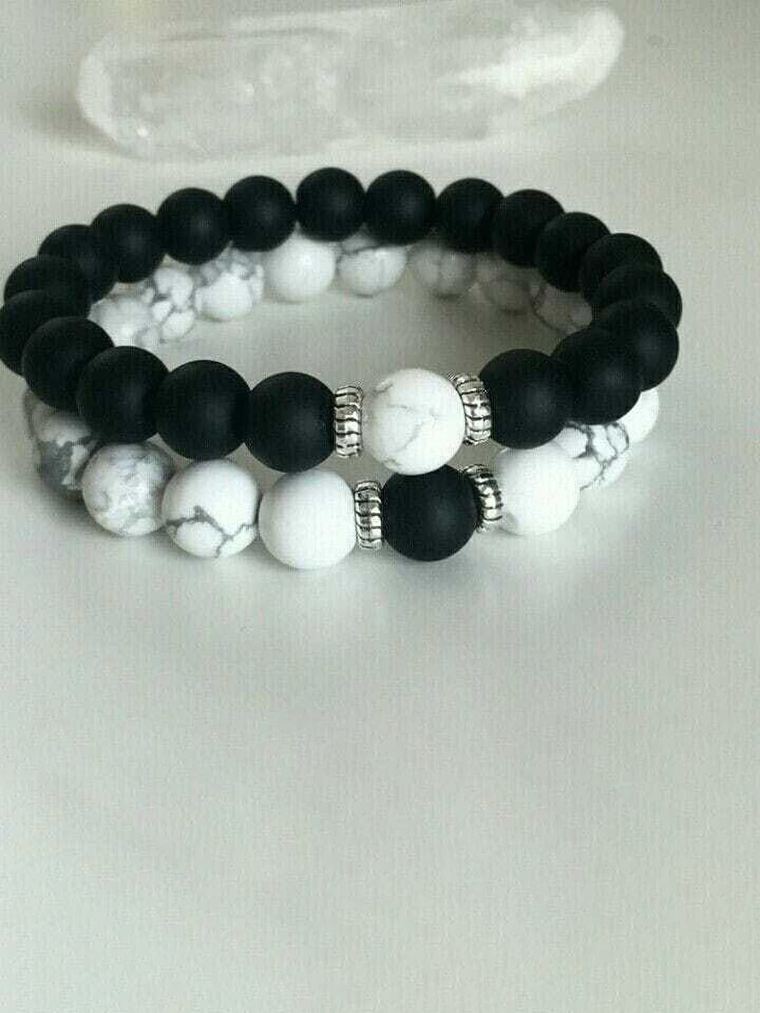 Sukhad Set Of 2 Beaded Elasticated Bracelets