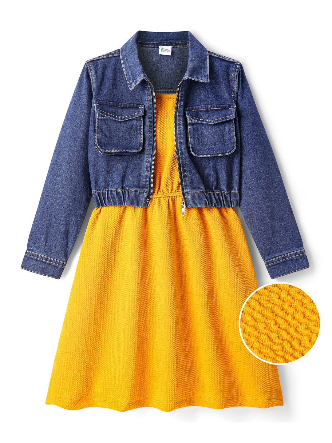 Hola Bonita Kids-Girls Peplum Dress