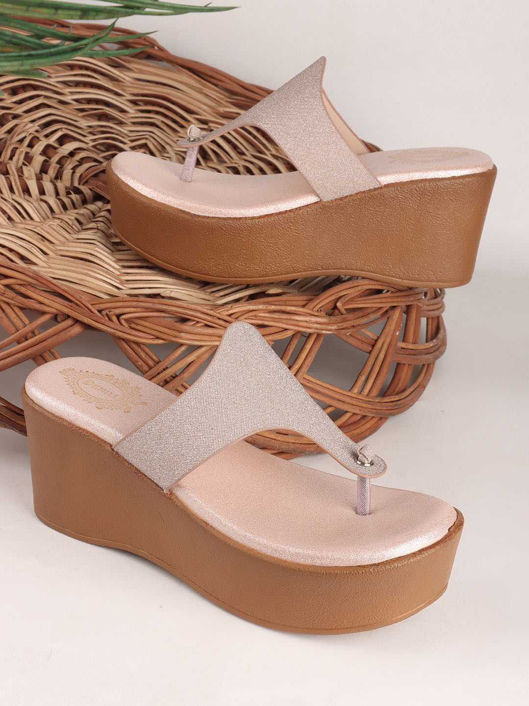 SIRDENILL Ethnic Platform Sandals Heels