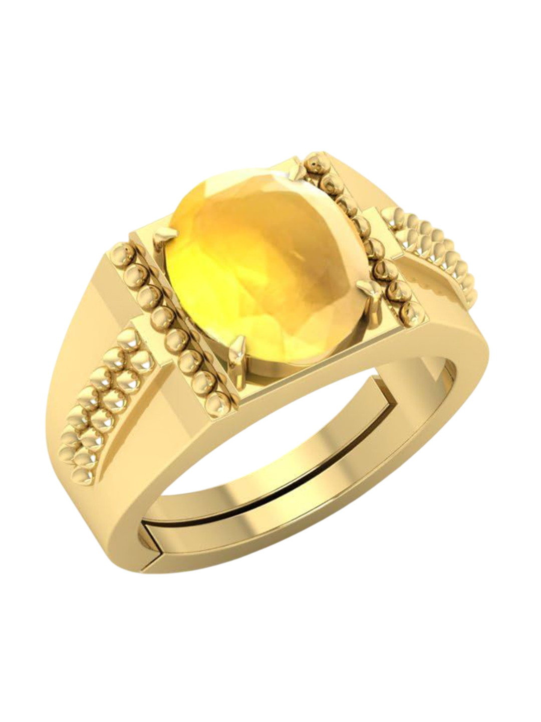 RRVGEM 10.25 Ratti Pukhraj Ring
