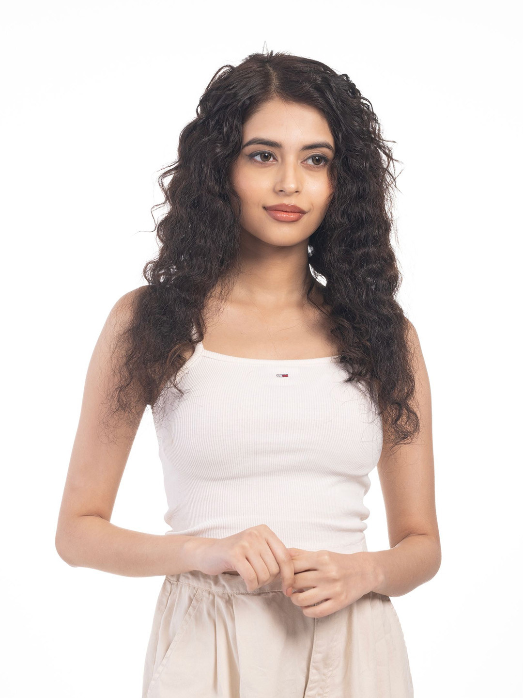 HAIRJOY Set Of 2 Clip-In Side Patch Hair Extensions - Dark Brown - 22 Inch