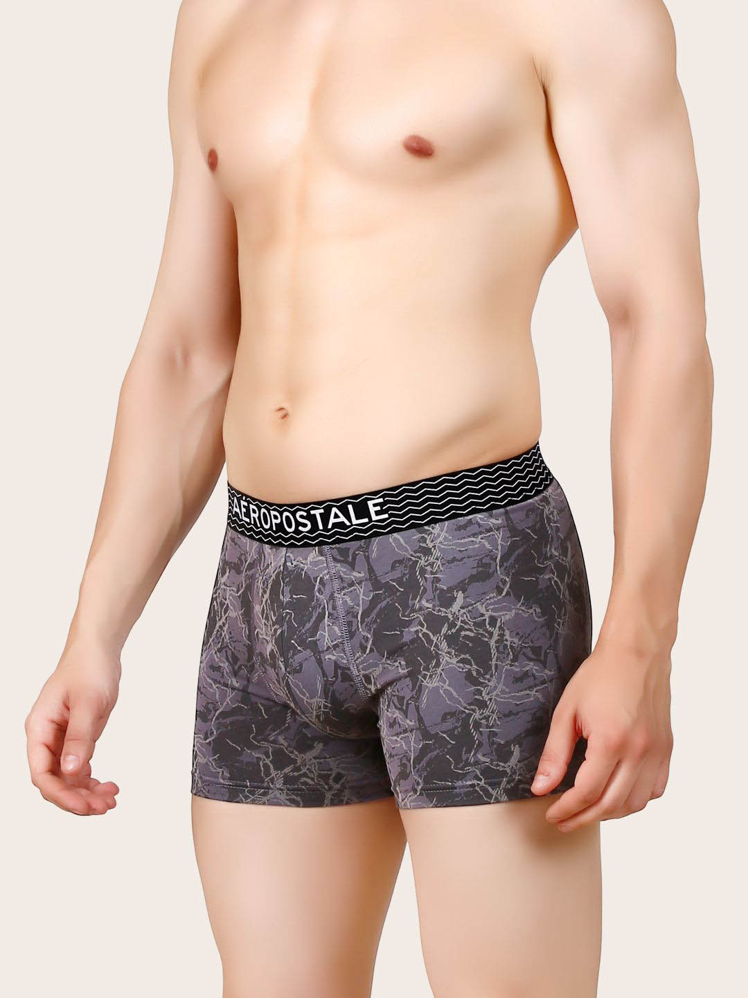 Aeropostale Printed Mid-Rise Anti-Bacterial Short Trunk LJATRK01-BLST