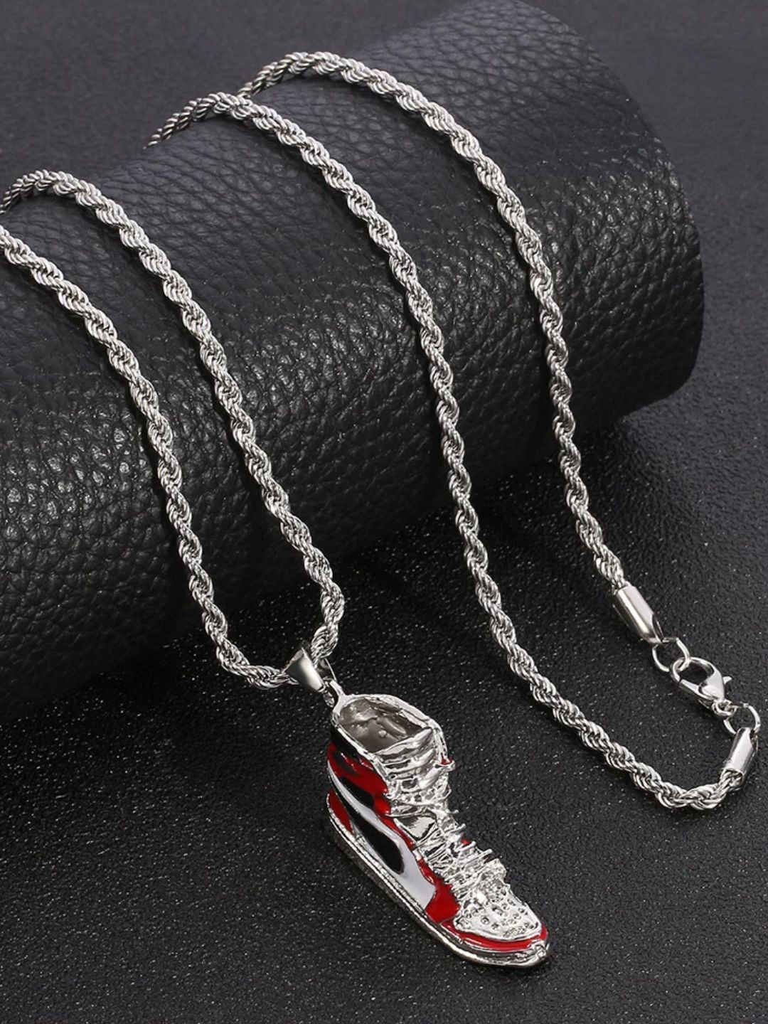 SALTY Pack of 2 Men Jordan Red Chain