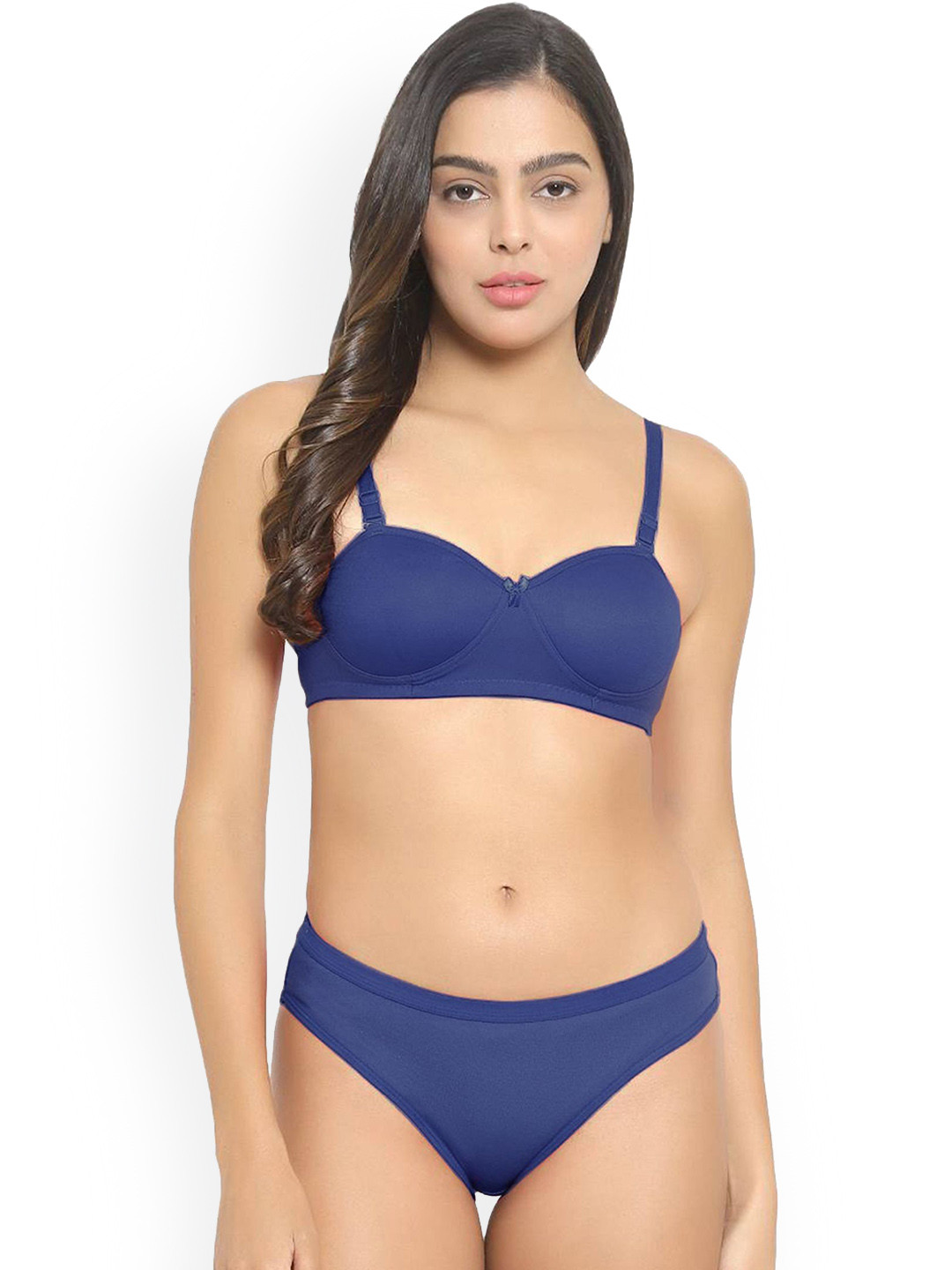 AROUSY Cotton Lightly Padded Lingerie Set J_Demi-Set_B