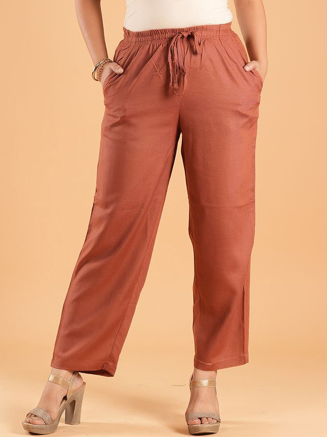 Style Shoes Mid-Rise Regular Fit Regular Trousers