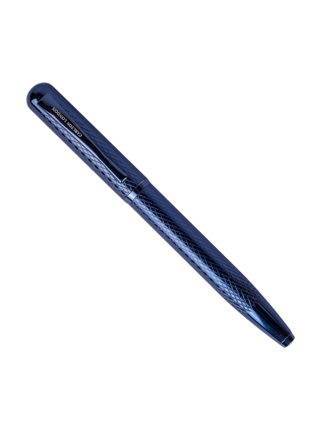 Carlton London Blue Diamond-Cut Grip Pen