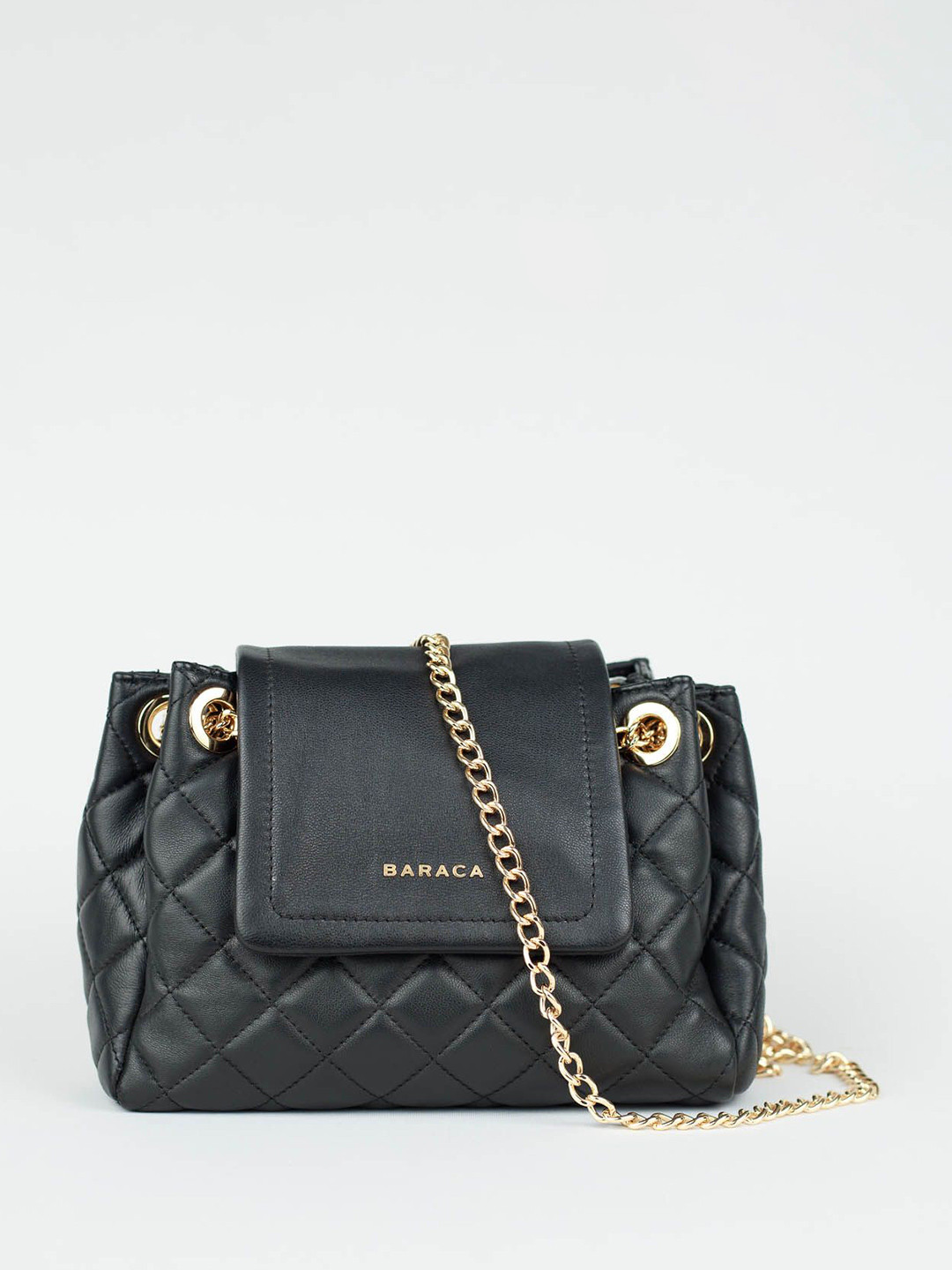 Baraca Women Textured Leather Sling Bag with Quilted