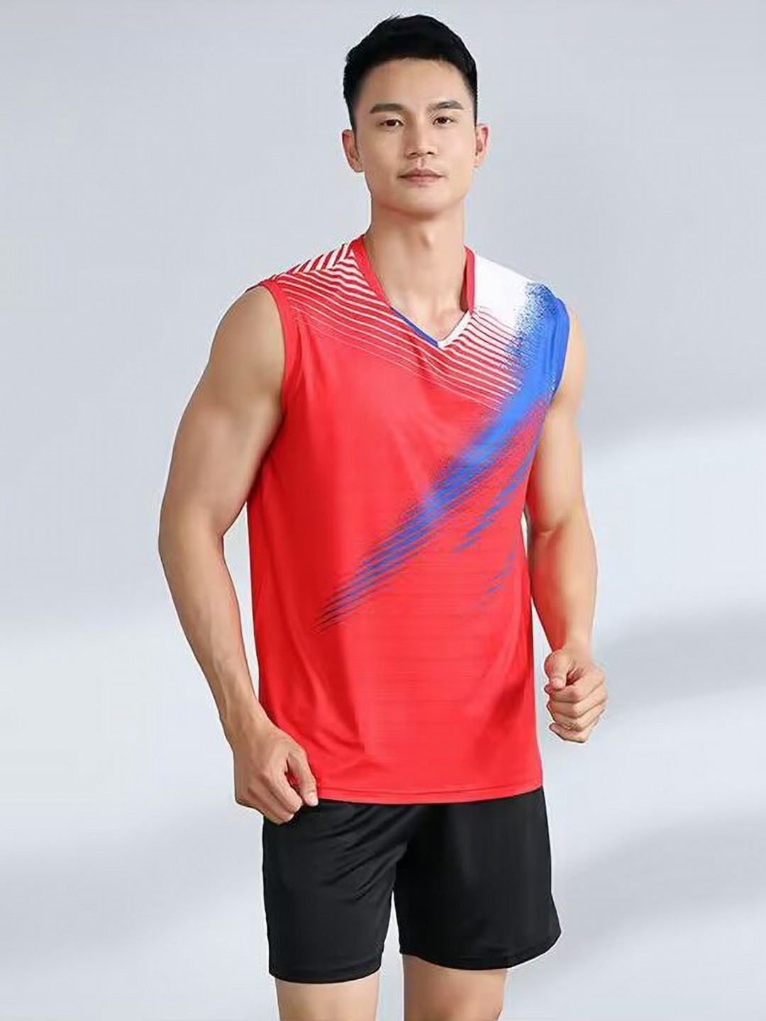 StyleCast x Revolte Printed Raw Edge Sleeveless T-shirt