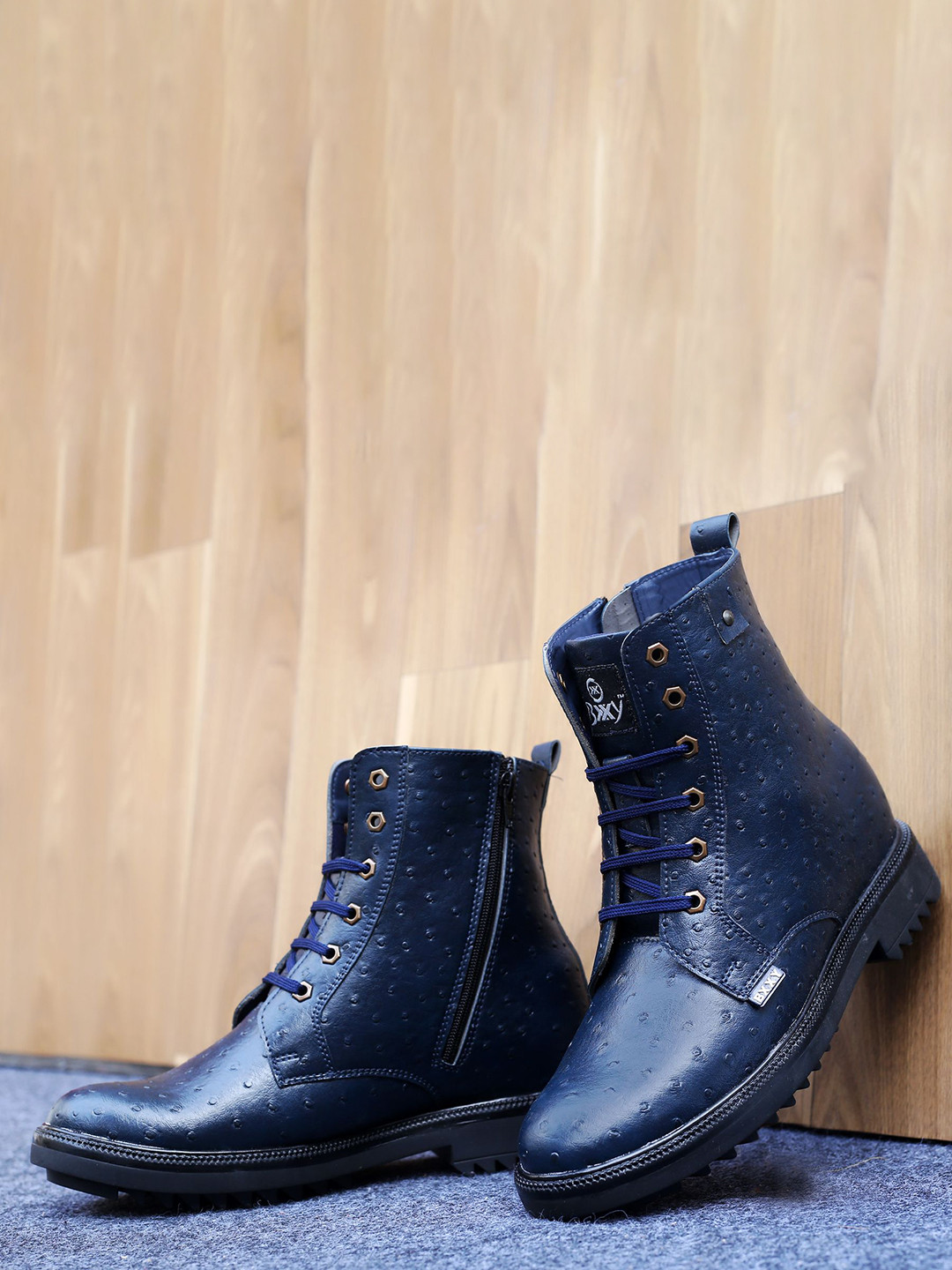 Bxxy Men Hidden Elevator Formal Lace-up Ankle Length Boot