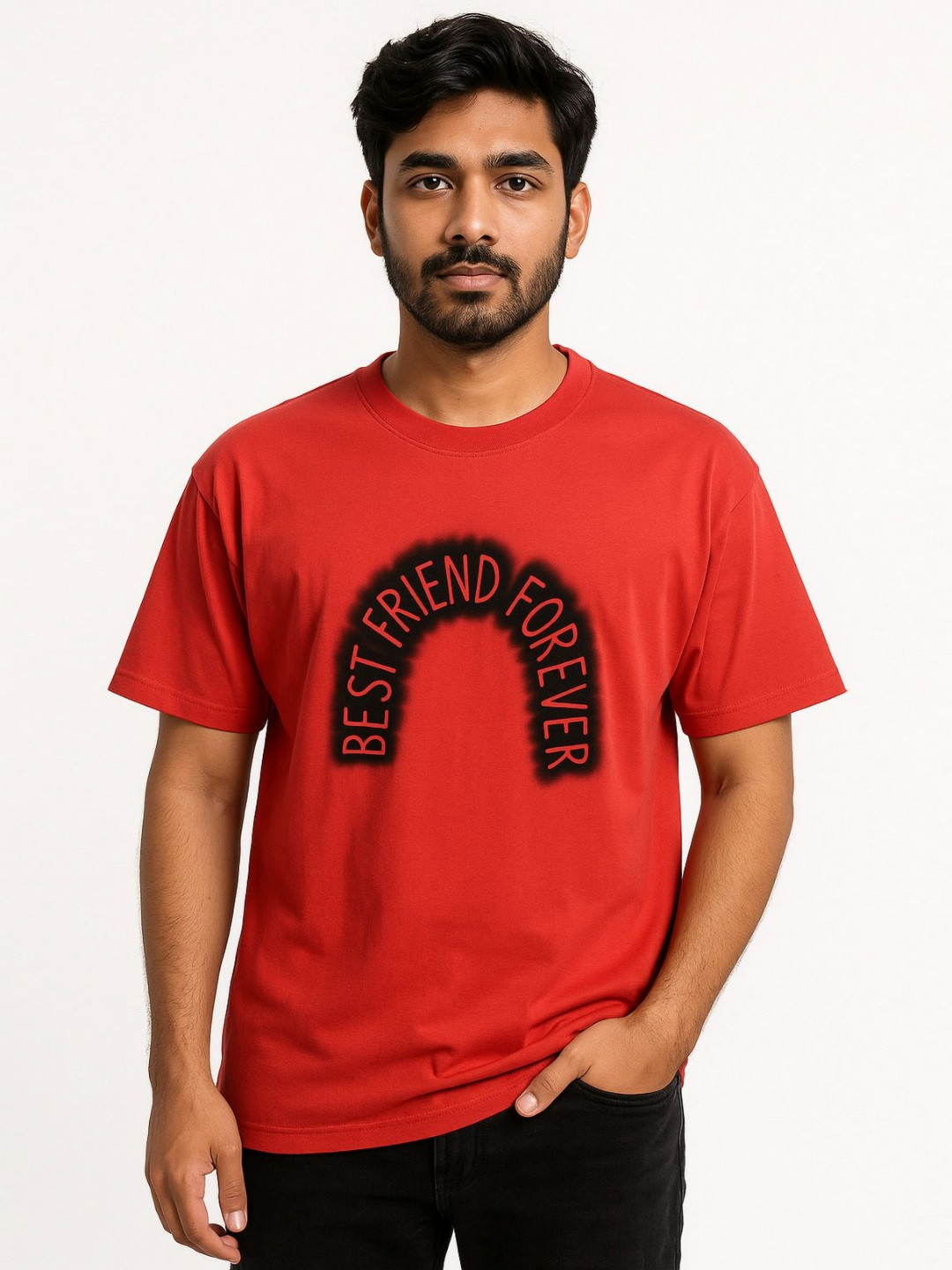 GREATMAN Men Typography Printed T-shirt