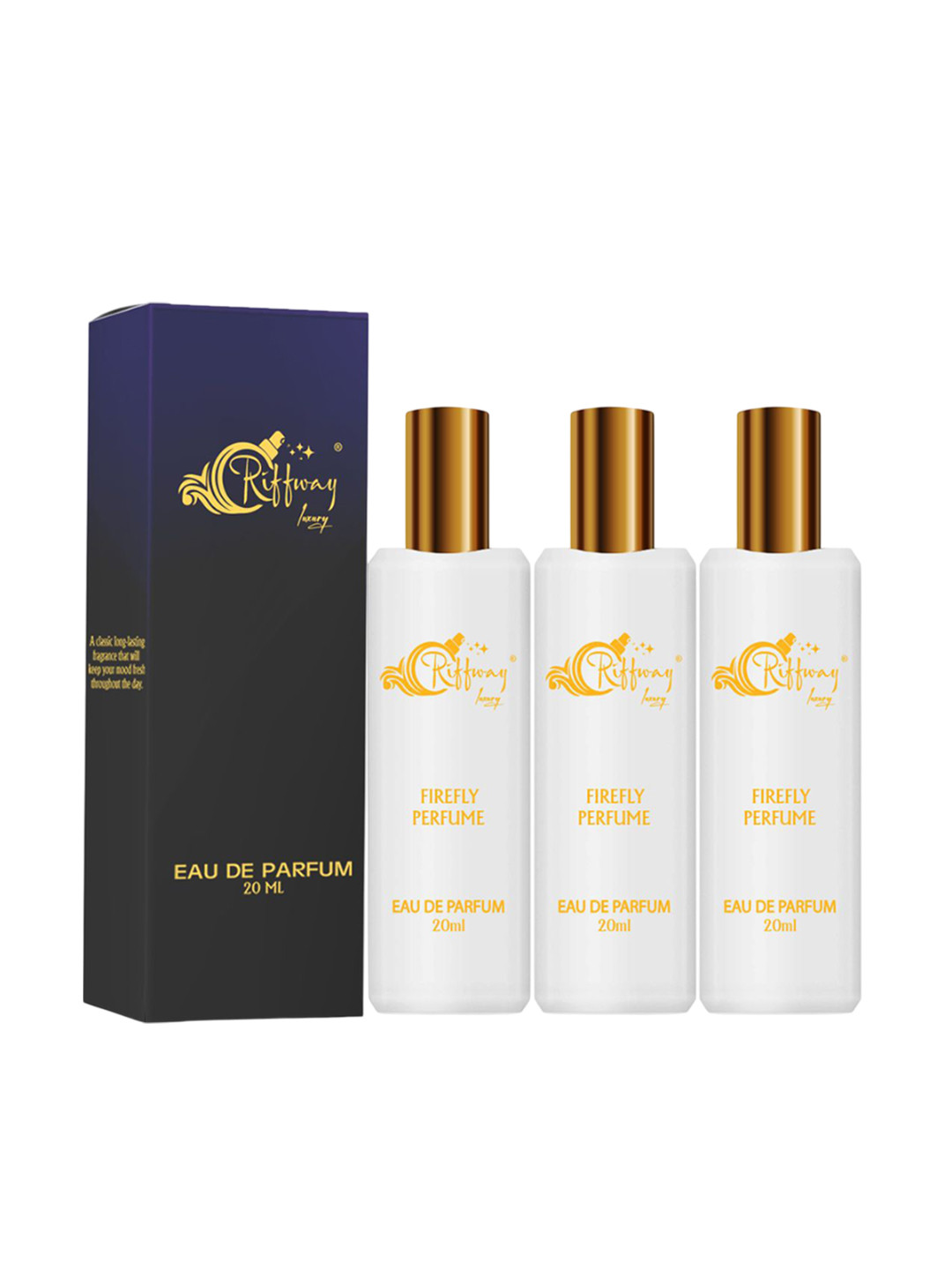 riffway Men Set Of 3 Firefly Long Lasting Eau De Parfum- 20 ml Each