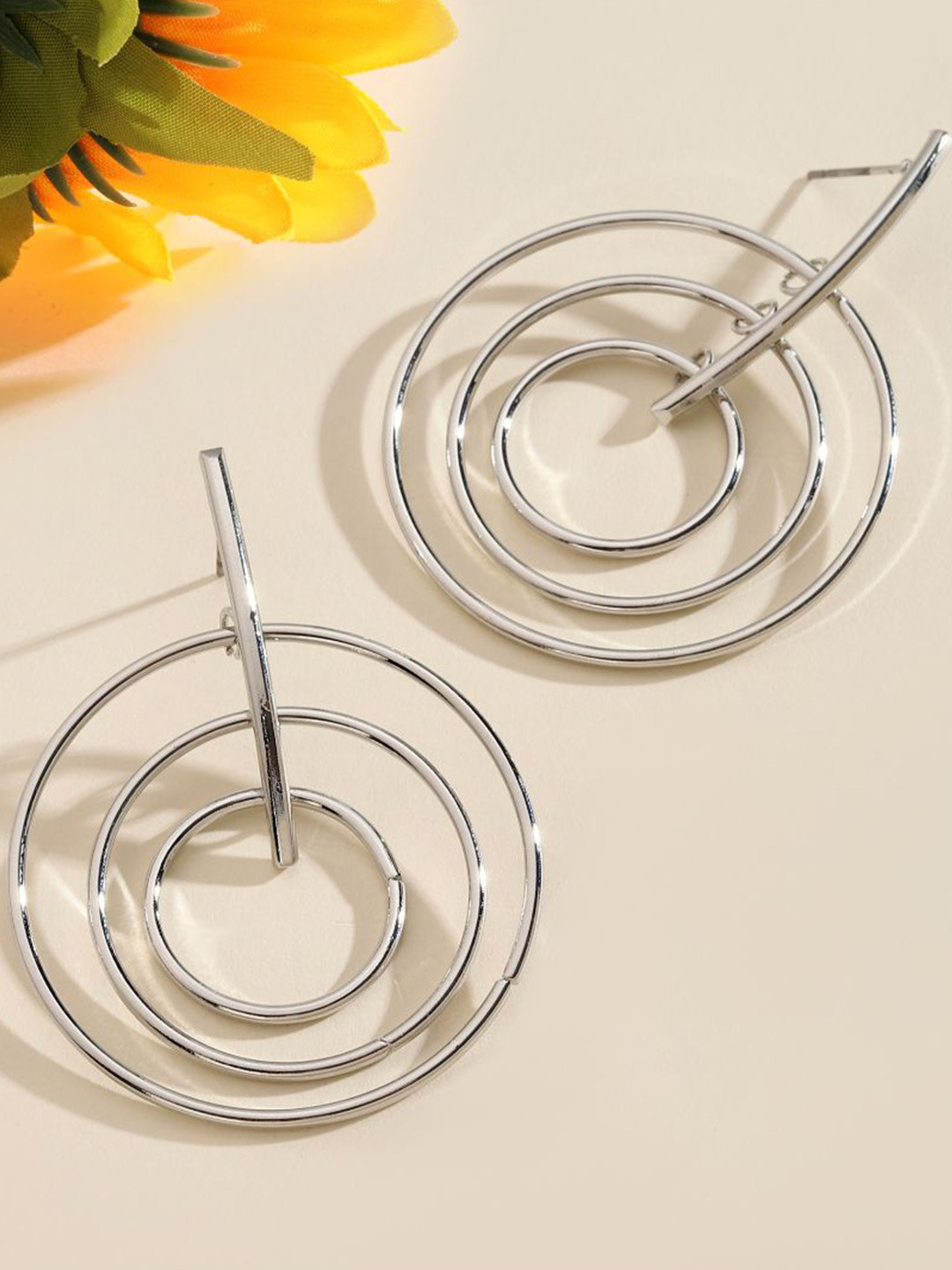 SALTY Pack of 2 Women Captivating Luxury Silver Earring