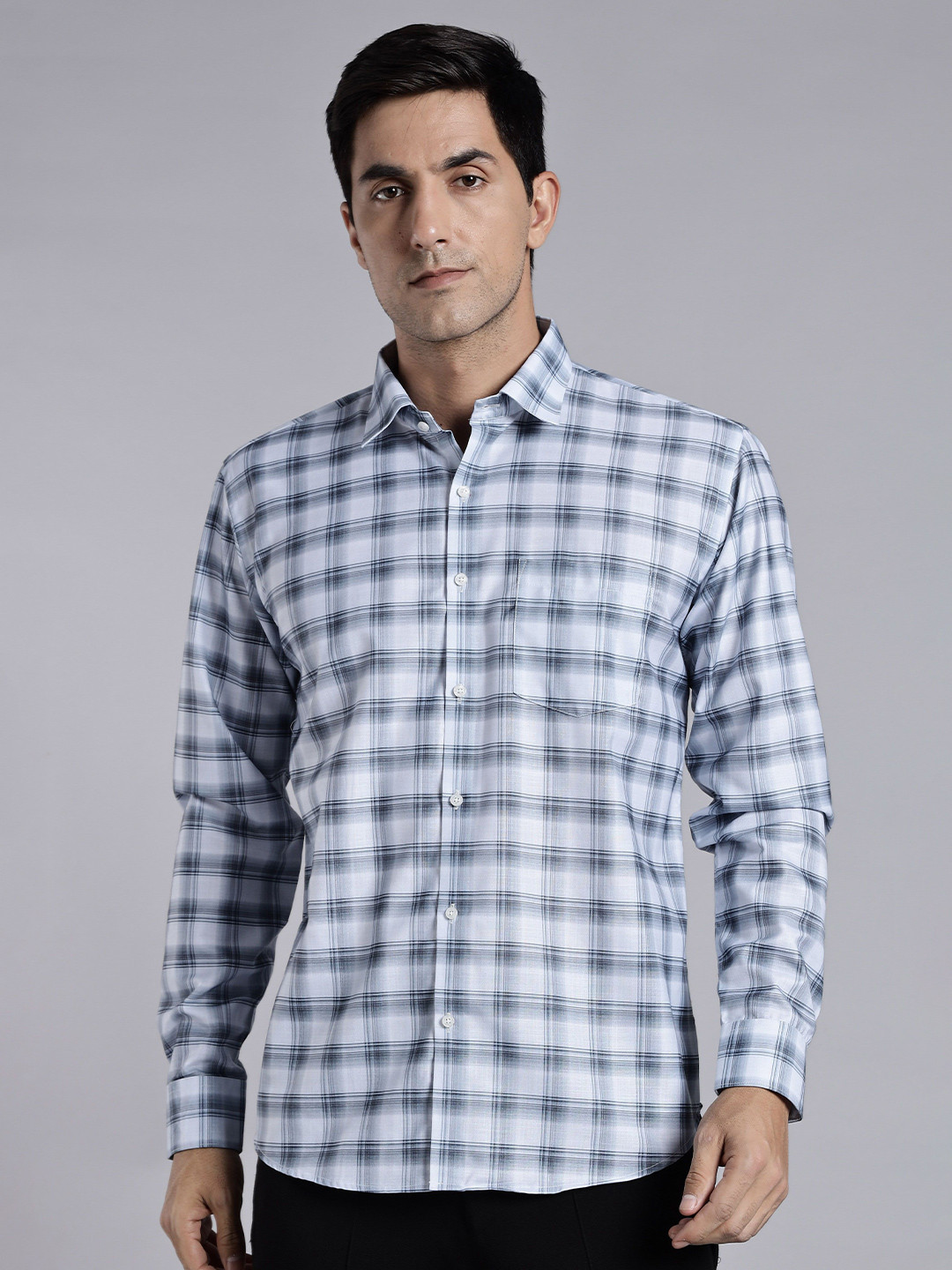 APPEL TOUCH Men Comfort Tartan Checks Checked Semiformal Shirt