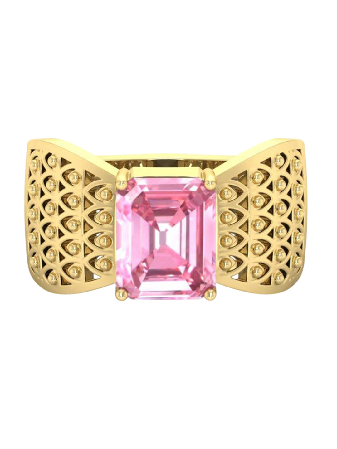RRVGEM 7 KT Pink Sapphire Finger Ring