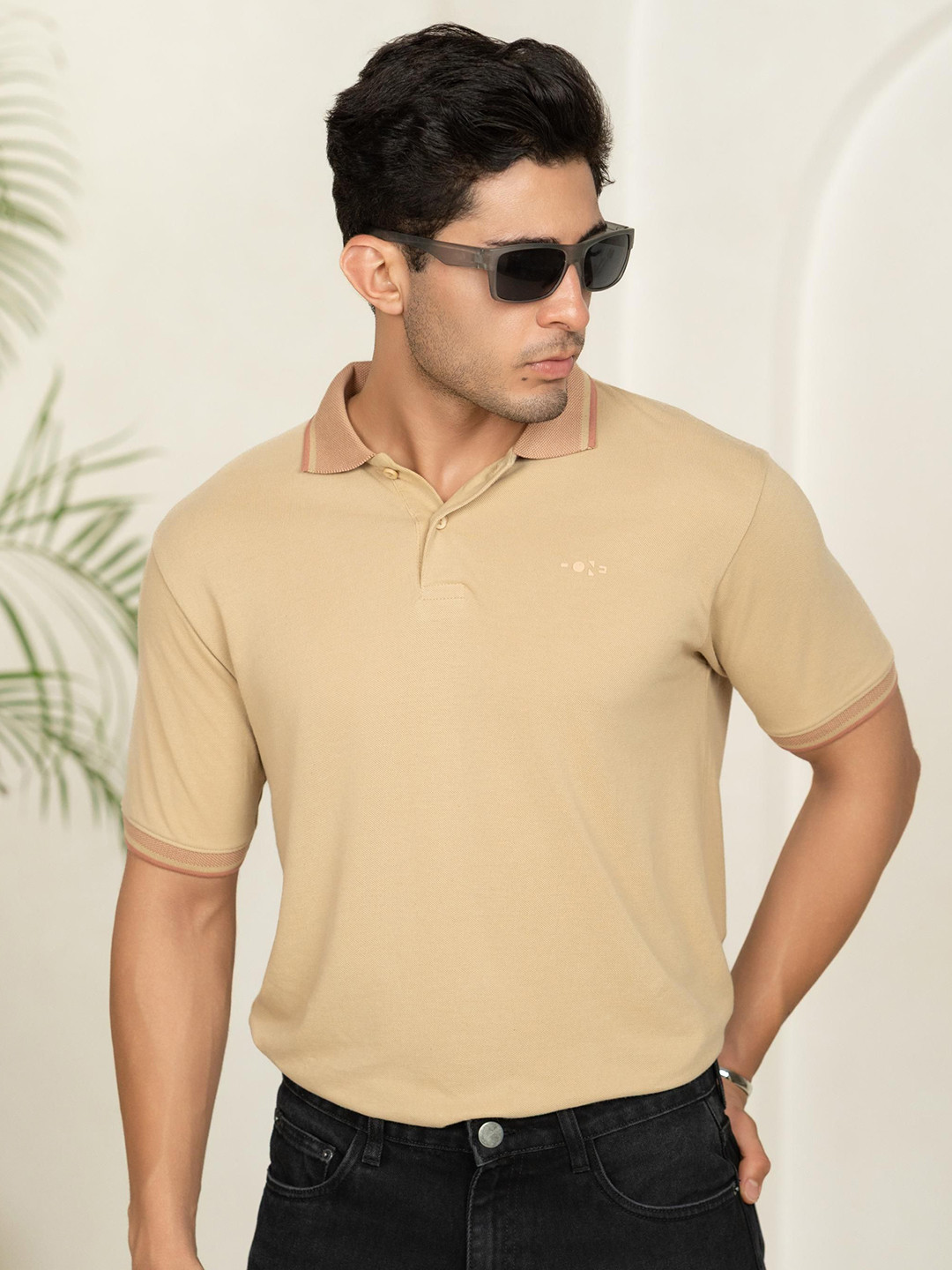 Minus One Men Solid Regular Fit Cotton T-shirt
