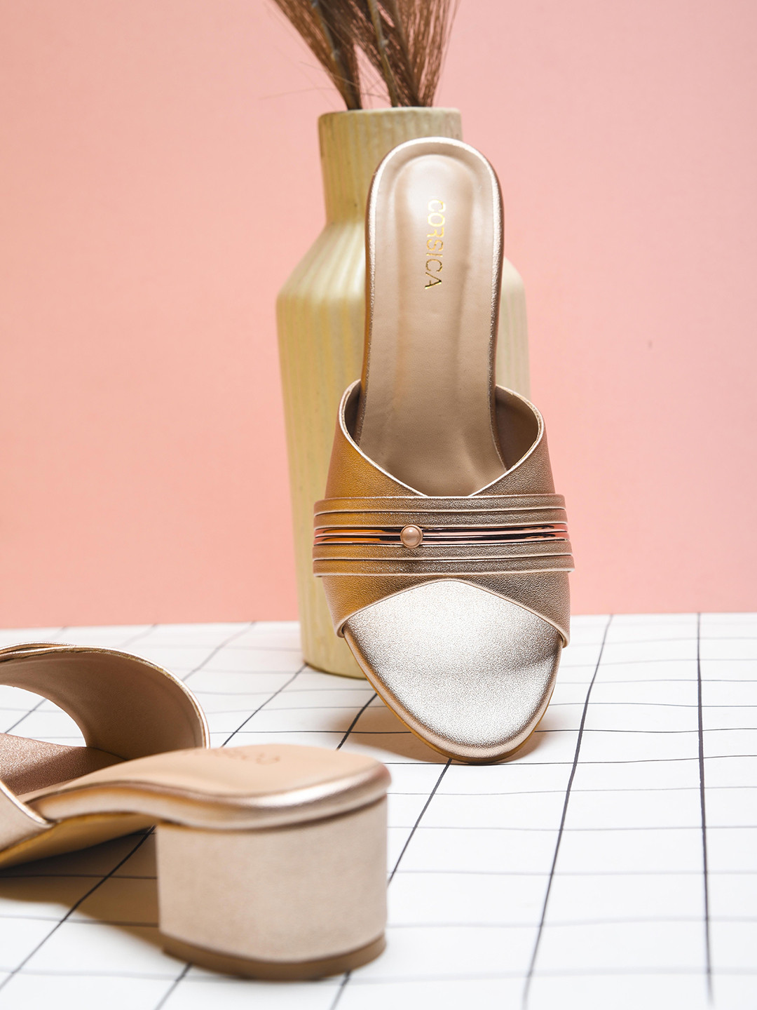 CORSICA Sultan Women Solid Open Toe Block Heel Sandals