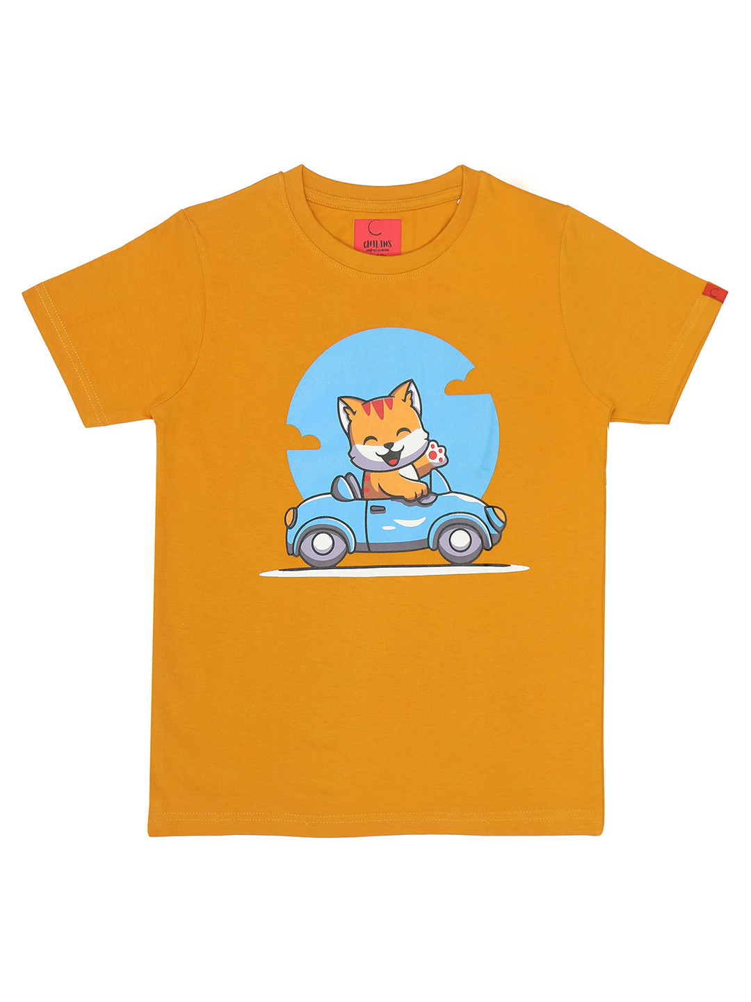 CHILINS Kids Printed Cotton T-shirt