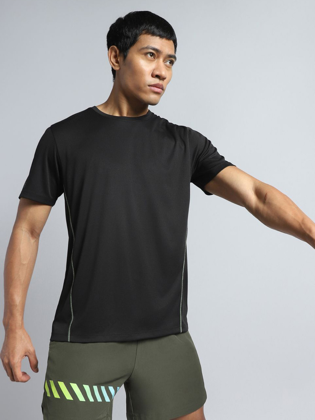 CULT Men Black Hype Up Training T-shirt