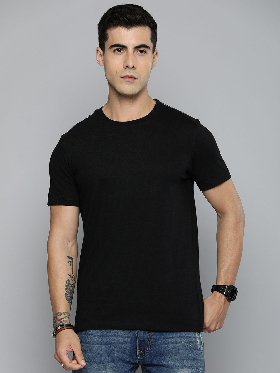 SYMBLANCE Men Monochrome T-shirt