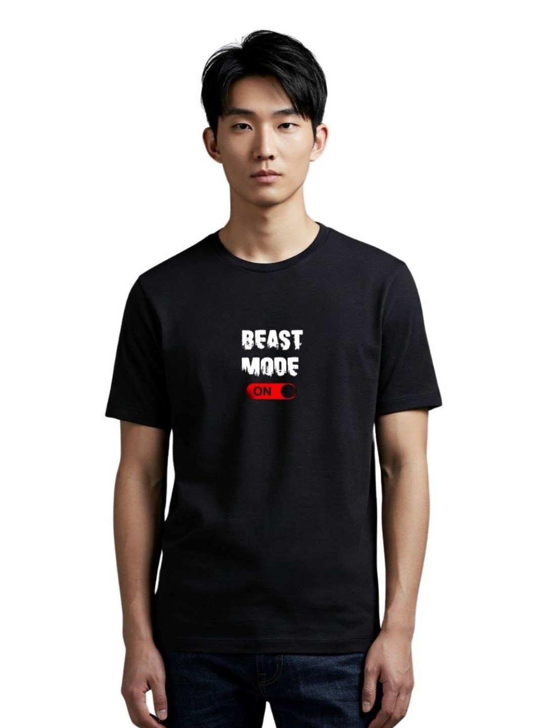 PULP Beast Mode Typography Printed Pure Cotton T-Shirt
