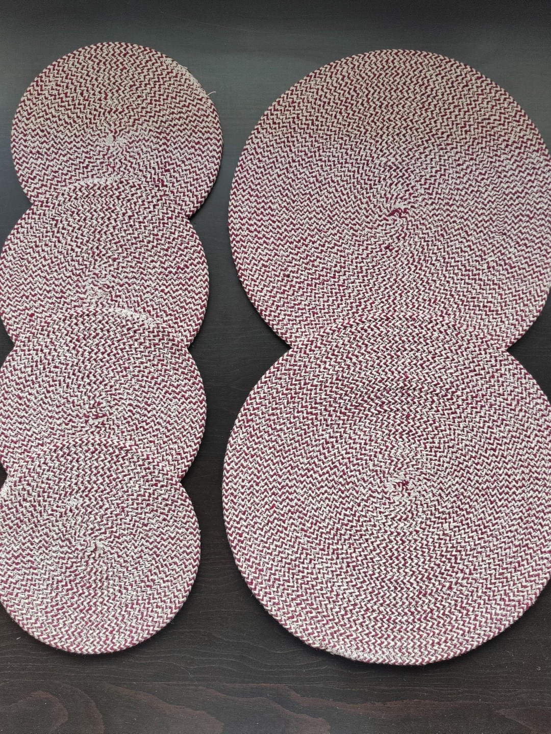 BulkySanta Multi 6 Pcs Round Table Placemats