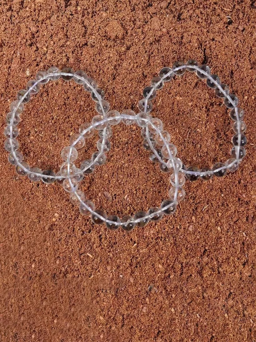 Sukhad Clear Crystal Bracelet Set of 3