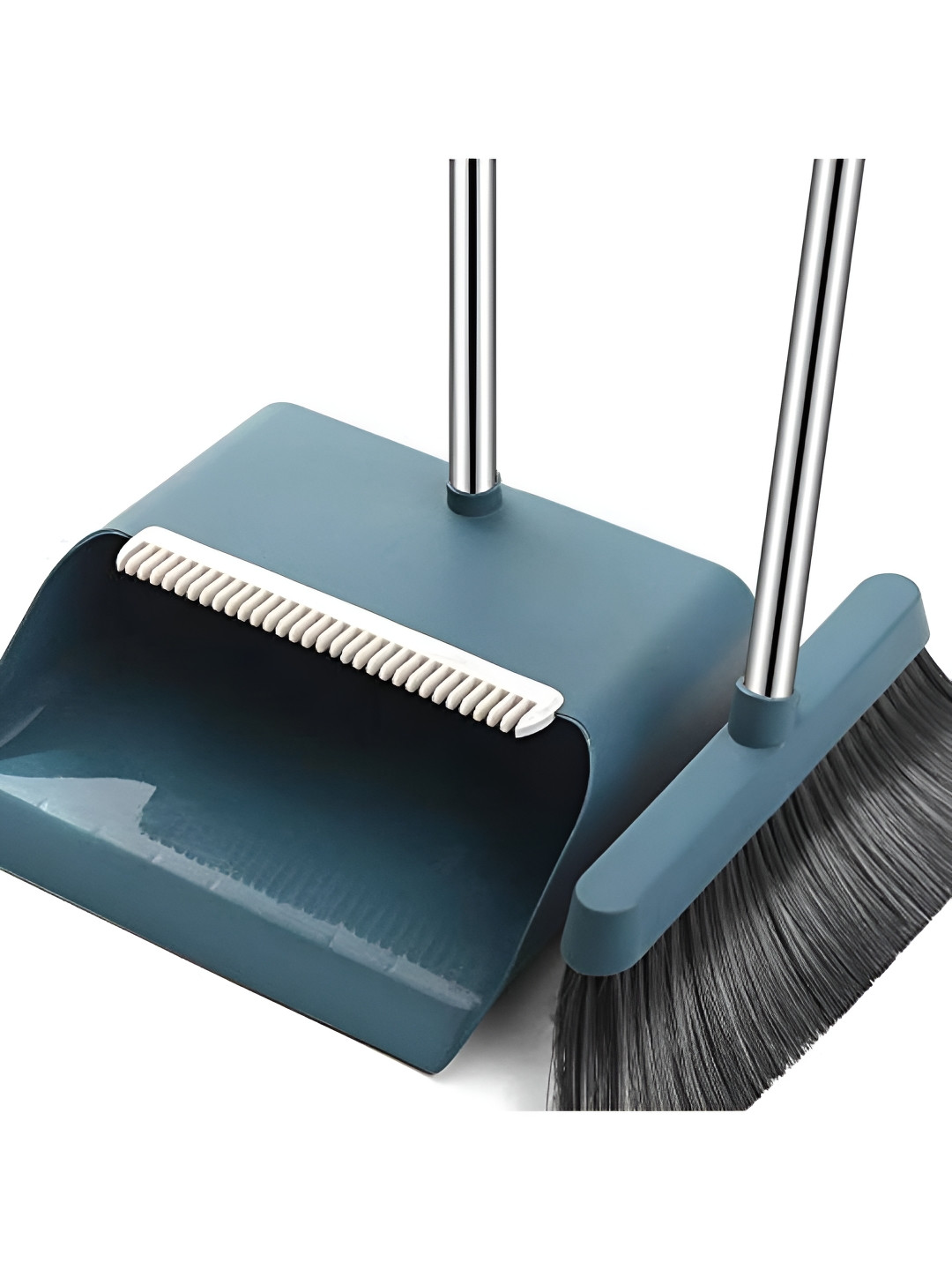 upkaranwale Blue Broom & Dust Pan Set