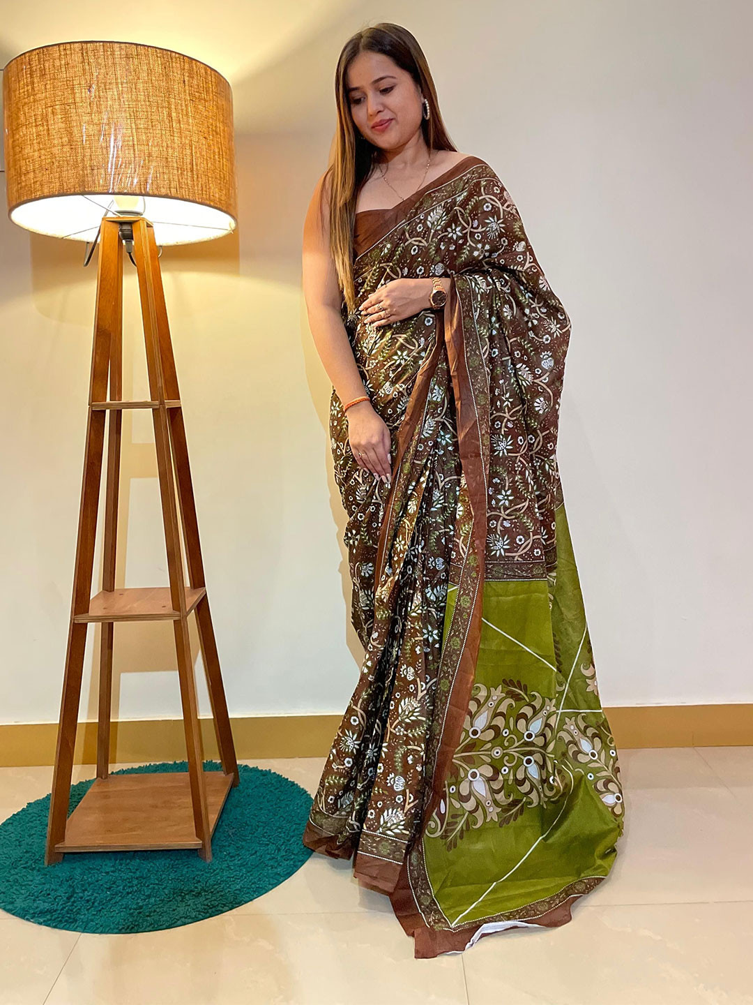 JAINICA Ethnic Motifs Pure Cotton Ilkal Saree