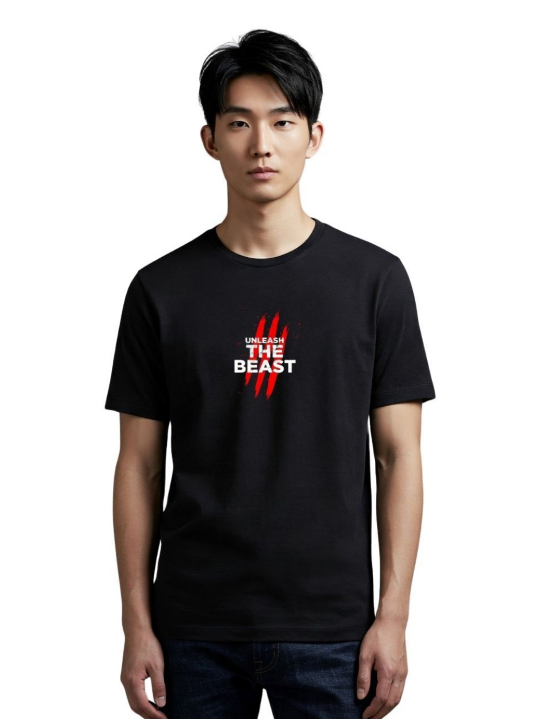 PULP Unleash The Beast Typography Printed Pure Cotton T-Shirt
